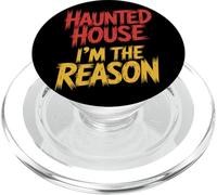 Im the Reason the Haunted House Charge Extra Halloween PopSockets PopGrip pour MagSafe