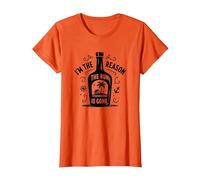Im The Reason The Rum is Gone Funny Drinking Citation T-Shirt, Femme, Orange, XL
