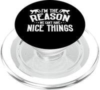 Im The Reason we Can't Have Nice Things Monkey PopSockets PopGrip pour MagSafe