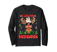 I'm The Salty Reindeer Christmas Outfit Funny Xmas Manche Longue