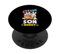 I'm The Son Bunny Egg Hunting Family Match Easter PopSockets PopGrip Adhésif