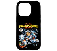 I'm The Space Plumber on Duty Astronaute Zero Gravity Repair Coque pour iPhone 15 Pro
