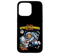 I'm The Space Plumber on Duty Astronaute Zero Gravity Repair Coque pour iPhone 15 Pro Max