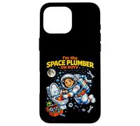I'm The Space Plumber on Duty Astronaute Zero Gravity Repair Coque pour iPhone 16 Pro Max