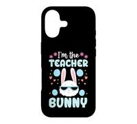 I'm The Teacher Bunny Floral Matching Family Lapin de Pâques Coque pour iPhone 17
