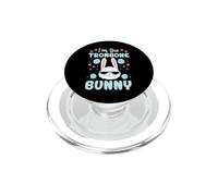 I'm The Trombone Bunny Floral Assorti Lapin de Pâques PopSockets PopGrip pour MagSafe