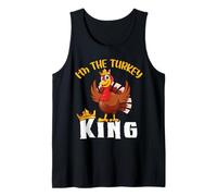 I'm The Turkey King Thanksgiving Thankful for Family Débardeur
