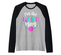 I'm The Weird Mom Flower Cute Mom Mothers Day for Mommy Manche Raglan