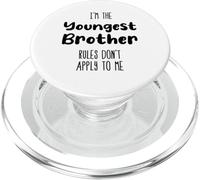 I'm The Youngest Brother Rules Don't Apply To Me - Correspondance PopSockets PopGrip pour MagSafe