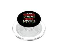 I'm The Youngest Child and Mom's Favorite Christmas Boy Kids PopSockets PopGrip pour MagSafe