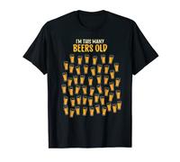 I'm this many Beers old - Funny 50th Birthday Beer Lover T-Shirt