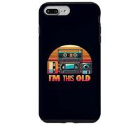 I'm This Old 90s Audio Cassette vidéo Disquette rétro Coque pour iPhone 7 Plus/8 Plus