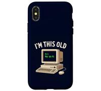 I'm This Old No WiFi Retro Computer Nerd Funny Tech Humour Coque pour iPhone X/XS