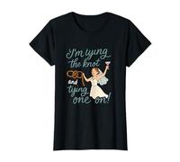 Im Tiing The Knot and Tying One on on Bridal Party Humour T-Shirt