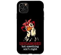I'm Undiagnosed But Something Aint Right Funny Crazy Chicken Coque pour iPhone 11 Pro Max