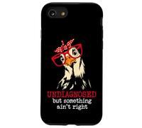I'm Undiagnosed But Something Aint Right Funny Crazy Chicken Coque pour iPhone SE (2020) / 7/8
