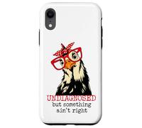 Im Undiagnosed But Something Ain't Right Funny Crazy Chicken Coque pour iPhone XR