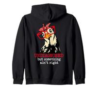 I'm Undiagnosed But Something Aint Right Funny Crazy Chicken Sweat à Capuche