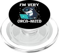 I'm Very Orca-nized Funny Whale Office Humour PopSockets PopGrip pour MagSafe