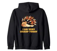 I'm Very Sharp Today Blague Hérisson Humour Sweat à Capuche