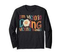 I'm Victoria Doing Victoria Things, Groovy Retro Victoria Manche Longue
