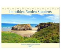 Im wilden Norden Spaniens, Asturien, Galicien, Picos de Europaa (Tischkalender 2027 DIN A5 quer), CALVENDO Monatskalender: Der Jakobsweg führt in Nordspanien an Küsten und den Picos de Europa entlang
