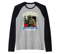 Im Willing to Die for My Rights Veterans Day Veteran Manche Raglan
