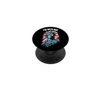 I'm with Her Statue of Liberty Drapeau américain 4 Juillet PopSockets PopGrip Adhésif