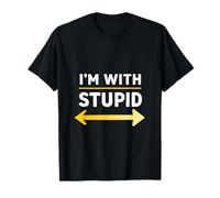 I'm with Stupid Humour Novelty T-Shirt