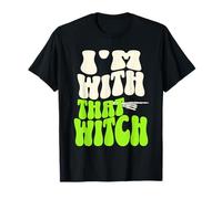I'm with That Witch Costume d'halloween Amusant pour Couple T-Shirt