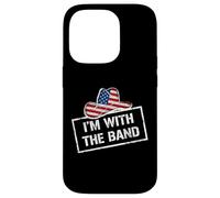 I'm with The Band Country Music USA Flag Cowboy Hat Coque pour iPhone 14 Pro