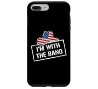 I'm with The Band Country Music USA Flag Cowboy Hat Coque pour iPhone 7 Plus/8 Plus
