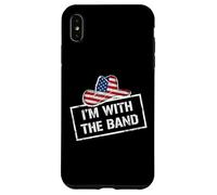 I'm with The Band Country Music USA Flag Cowboy Hat Coque pour iPhone XS Max