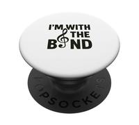 I'm with The Band Funny Music Pun Design PopSockets PopGrip Adhésif