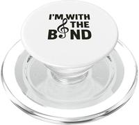 I'm with The Band Funny Music Pun Design PopSockets PopGrip pour MagSafe