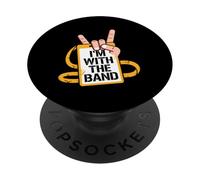 Im with The Band Rock on Music Fan Citation PopSockets PopGrip Adhésif