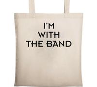 I'm with The Band Sac fourre-tout écologique en coton naturel Beige