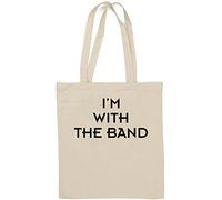 I'm with The Band Sac fourre-tout en coton naturel Blanc