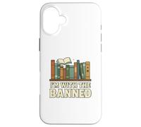 I'm with The Banned Book Lover Library Graphic Coque pour iPhone 16 Plus