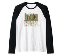 I'm with The Banned Book Lover Library Graphic Manche Raglan