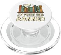I'm with The Banned Book Lover Library Graphic PopSockets PopGrip pour MagSafe