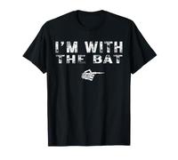 I'm with The Bat Couples Matching Costume Easy Halloween T-Shirt
