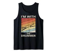 Im with The Drummer Funny Friends of Drum Player Débardeur
