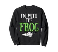 I'm with The Frog Halloween Costume Party Matching Sweatshirt