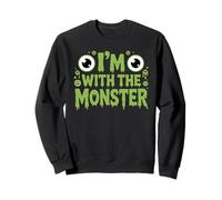 I'm with The Monster Costume d'halloween pour Papa et Maman Sweatshirt