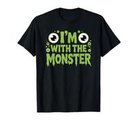 I'm with The Monster Costume d'halloween pour Papa et Maman T-Shirt