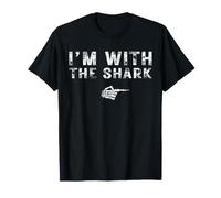 I'm with The Shark Couples Matching Costume Easy Halloween T-Shirt