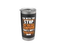 I'm With The Stop The Violance Paintball Gobelet isotherme en acier inoxydable double paroi