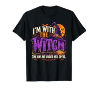 Im with The Witch Chaudron Balai Costume d'halloween Amusant T-Shirt