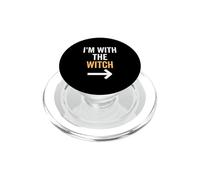 I'm with The Witch Costume d'halloween Amusant pour Couple Homme PopSockets PopGrip pour MagSafe